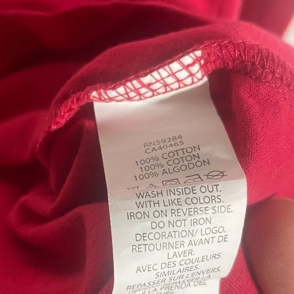The Children’s Place Red Boys Team Santa Long Sleeve T Shirt Sz 10|12